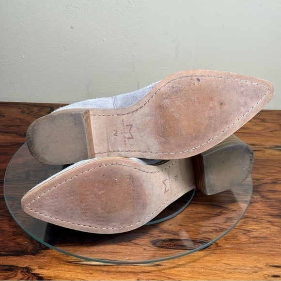MARC FISHER Yolli Grey Suede Bootie - Picture 13 of 15